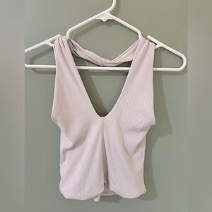 Wilfred light lavender ribbed halter tank size small excellent condition